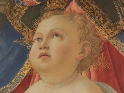 玛丽与孩子和五个天使 作者 桑德罗·波提切利（Sandro Botticelli）