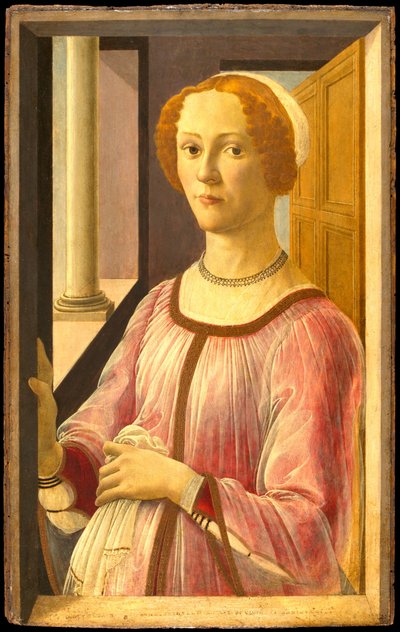 斯美拉尔达-班迪内利肖像 作者 桑德罗·波提切利（Sandro Botticelli）