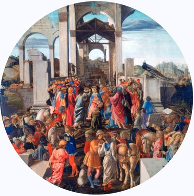 国王的崇拜，c1470-1475 作者 桑德罗·波提切利（Sandro Botticelli）