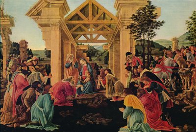 贤士的崇拜，c1475-1476 作者 桑德罗·波提切利（Sandro Botticelli）