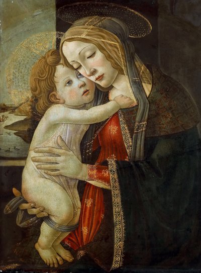 圣母与儿童》，约1500年。 作者 桑德罗·波提切利（Sandro Botticelli）