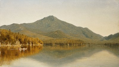 1863年，阿迪朗达克山脉上的普莱西德湖怀特菲斯山 作者 桑福德·罗宾逊·吉福德