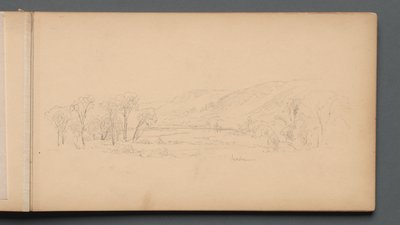 速写本，第06页：缅因州戈勒姆（Gorham Maine），1859年。 作者 桑福德·罗宾逊·吉福德