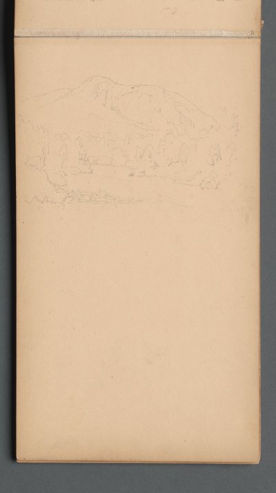速写本，第08页：Carter Mountian，1859年。 作者 桑福德·罗宾逊·吉福德