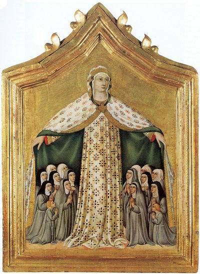 仁慈的麦当娜仁慈的麦当娜，1440年代 作者 Sano di Pietro