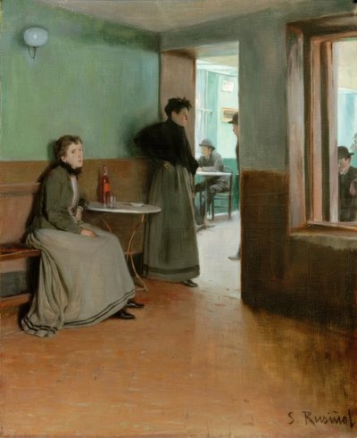 Aquarium (Inneres eines Cafés) 作者 圣地亚哥·鲁西诺（SantiagoRusiñol）