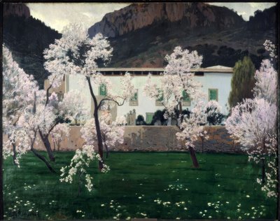 开花的杏仁树 作者 圣地亚哥·鲁西诺（SantiagoRusiñol）