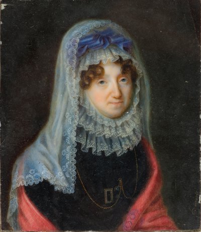 布拉德福德伯爵夫人露西·宾 (Lucy Byng) 肖像（1766-1844 年），c.1806-44（布面油画） 作者 圣帕纳里奥