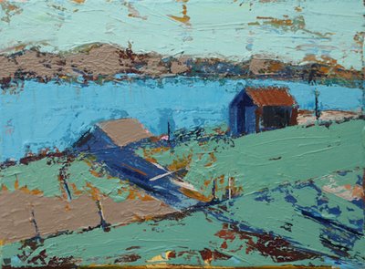 Farm stead (acrylic on canvas) 作者 莎拉·海沃德