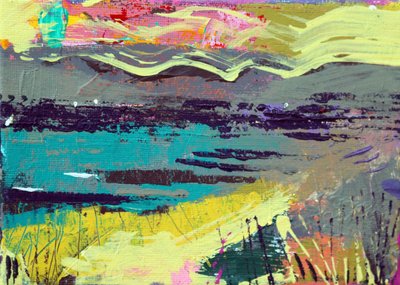 Out to sea, Iona (acrylic on canvas) 作者 莎拉·海沃德