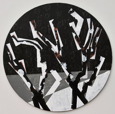 Twixt Heaven & Earth XI-B (acrylic on circular board) 作者 莎拉·海沃德