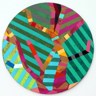 Twixt Heaven & Earth XII-A (acrylic on circular board) 作者 莎拉·海沃德