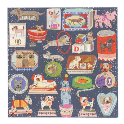 D Is For Dog，2022 年（剪纸拼贴画） 作者 萨拉之战