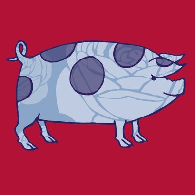 Piddle Valley Pig，2005（数字化） 作者 莎拉·霍夫