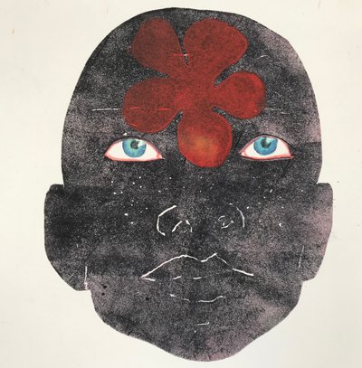 ‘Black lives matter’ 2020,(monoprint) 作者 莎拉·汤普森·恩格斯