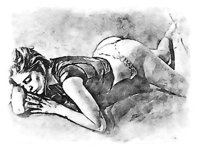 睡觉的女人 作者 SaskiaBJ