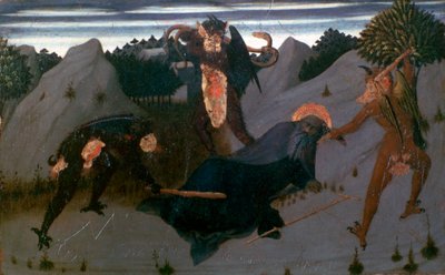 圣安东尼殴打恶魔（1423-1426） 作者 萨塞塔