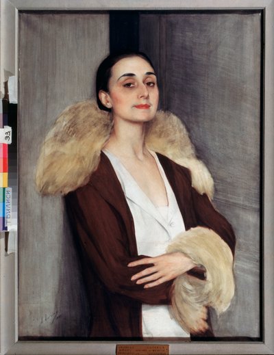 Melita Tchalokashvili 肖像，20 世纪（钢笔画） 作者 萨维利·阿布拉莫维奇·索林