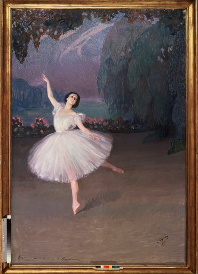 芭蕾舞女演员塔玛拉-卡尔萨维娜（1885-1978 年）的《茜尔菲德》（为芭蕾舞剧《茜尔菲德》而作） 作者 萨维利·阿布拉莫维奇·索林