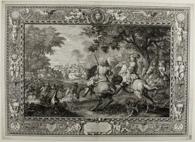 国王路易十四的军队在布鲁日运河附近击败西班牙军队 1667 年 作者 老塞巴斯蒂安·勒克莱尔