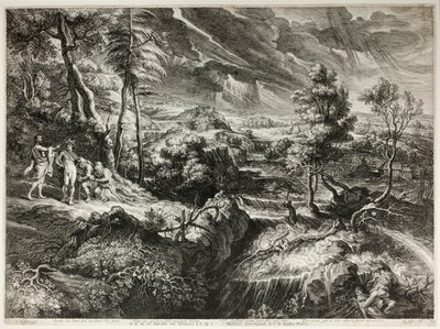 腓利门和鲍西斯的风景，选自《大型风景画 作者 骂亚当斯。 bol值