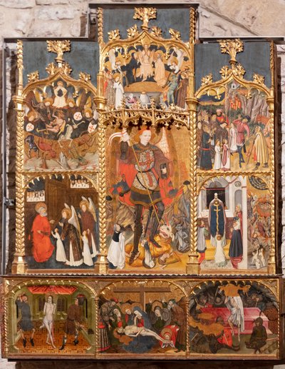 圣米克尔祭坛画，Jaume Cirera，Guillem Talarn 作者 学校加泰罗尼亚语
