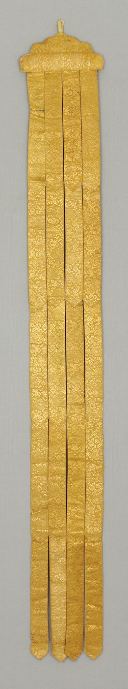 Banderole/寺庙悬挂，c.18th世纪（丝绸锦缎） 作者 学校中文
