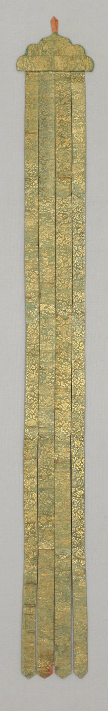 Banderole，约 18 世纪（丝绸锦缎） 作者 学校中文