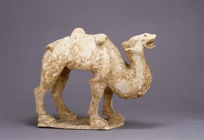 骆驼，可能是7世纪（浅黄色陶瓷，粉红色和奶油色） 作者 学校中文