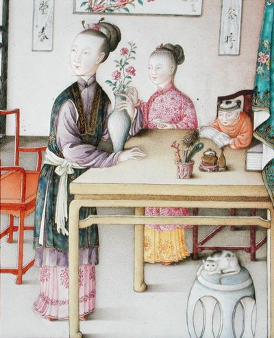 乾隆时期广州御用画板的细节 作者 学校中文