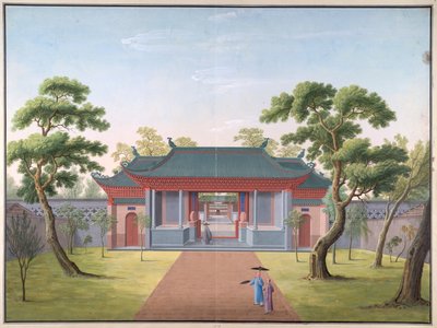 河南寺 - 入口门廊 作者 学校中文
