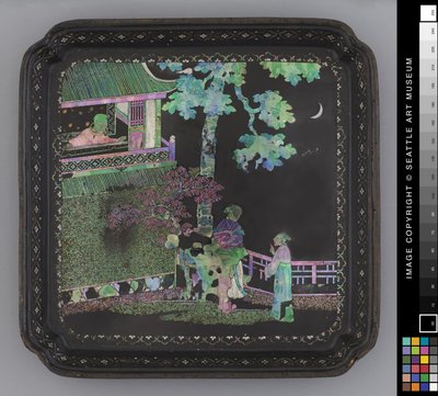 小盘子，18世纪末（漆器 作者 学校中文