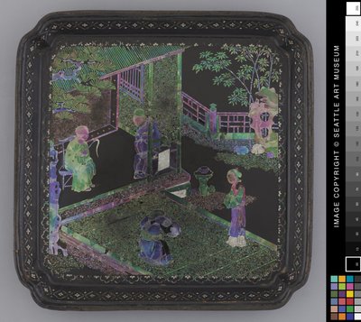 Small plate, late 18th century (Lacquer) 作者 学校中文