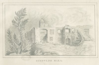 Biddulph Hall（旧）：铅笔素描，nd [？1830s]（绘画） 作者 学校英语