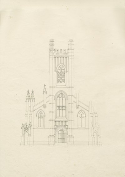 Burton-upon-Trent - Holy Trinity Church: drawing, nd [?1820s] (drawing) 作者 学校英语