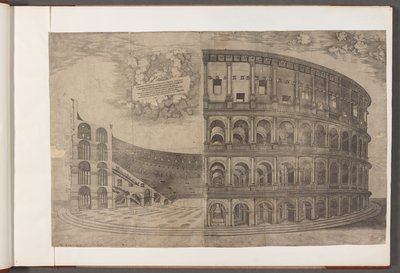 科顿-奥古斯都三世，f.53 斗兽场。 古代建筑、艺术和相关场景的版画，主要在罗马 作者 学校英语