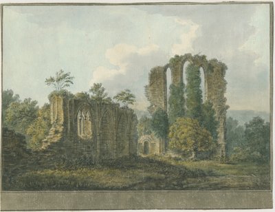 克罗克斯登修道院：水彩画，nd [1805]（绘画） 作者 学校英语