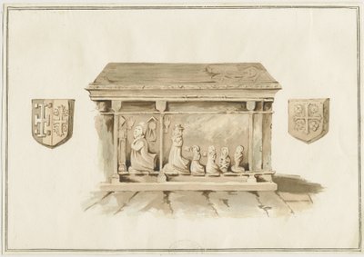 Eccleshall教堂-Bentham主教墓：水彩画，nd [？19th cent]（绘画） 作者 学校英语