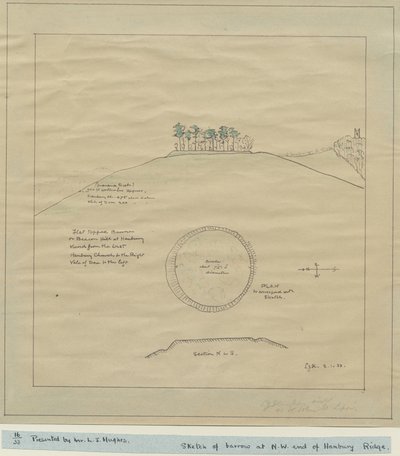 Hanbury Church - Barrow: drawing, 2 Jan [19]33 (drawing) 作者 学校英语
