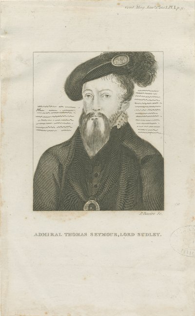 Hill Ridware - 海军上将Thomas Seymore, Lord Sudley的肖像：雕刻，nd [约1805] (印刷品) 作者 学校英语