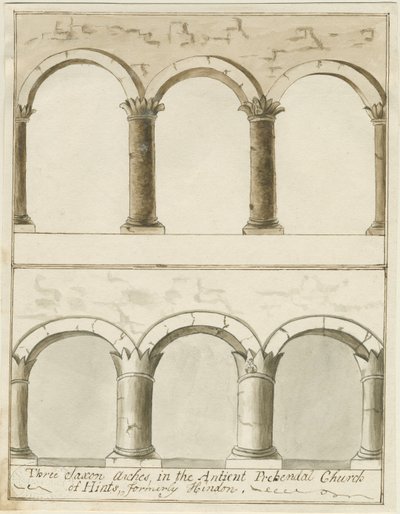 提示教堂内部：钢笔和绘画，nd [c 1750]（绘画） 作者 学校英语