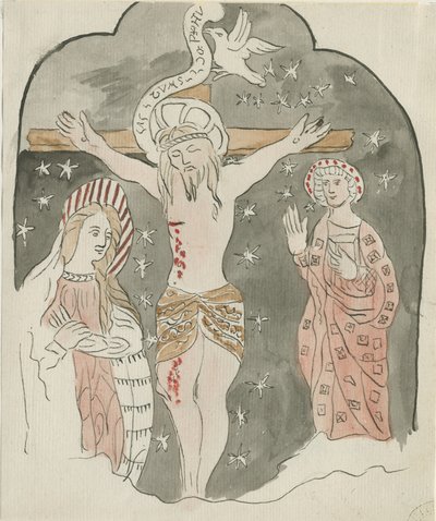 Lichfield - Represention of the Crucifixion (Greyfriars): water colour painting, nd [?late 18th cent] (painting) 作者 学校英语