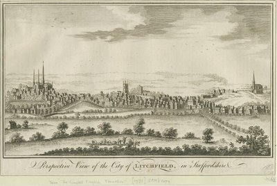 利奇菲尔德--西南风景：雕刻，nd [1771] (印刷品) 作者 学校英语