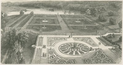 特伦瑟姆花园（Trentham Gardens）：木刻版画，[[百分之十九]]（印刷） 作者 学校英语