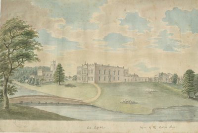 未知地点 - 霍尔：水彩画，nd [约1762-1802]（画）。 作者 学校英语