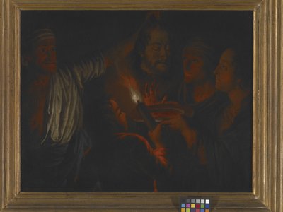 莎乐美与施洗者约翰的头像（布面油画） 作者 欧洲学校