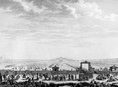 法国大革命：1789年7月12日前往路易十五广场的行军部队 巴黎，革命历史研究所图书馆 作者 法语学校