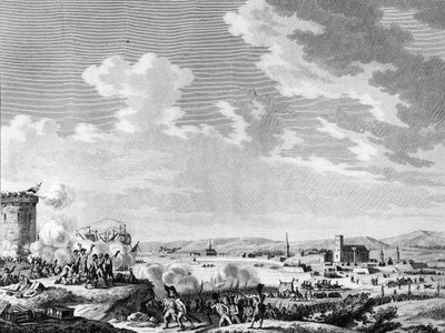 法国革命和反革命运动。1795年7月21日法国人在基伯龙对保皇派和英国军队取得的胜利。巴黎，革命史研究所图书馆 作者 法语学校