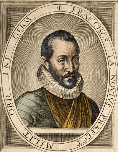 弗朗索瓦·德·拉·努埃（1531-1591）的肖像，法国政治和军事演讲的作者——弗朗索瓦·德·拉·努埃称为 Bras-de-Fer（铁臂） 作者 法语学校