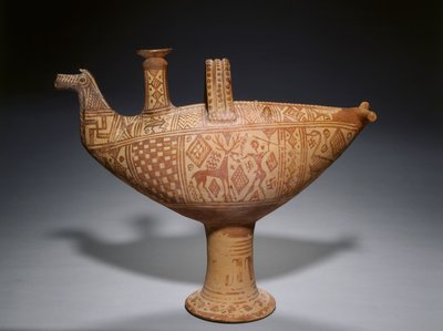 几何鸟阿斯科斯，约公元前 700 年（陶器） 作者 希腊语学校